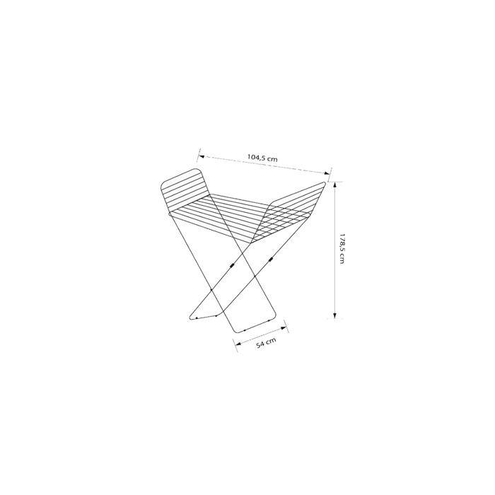 Uscator de rufe, metalic, oblic, 18 metri, Sepio