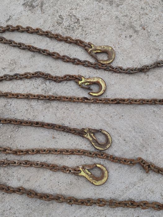 Lanțuri ancorare / ridicare 2 metri cu cârlige – rezistente