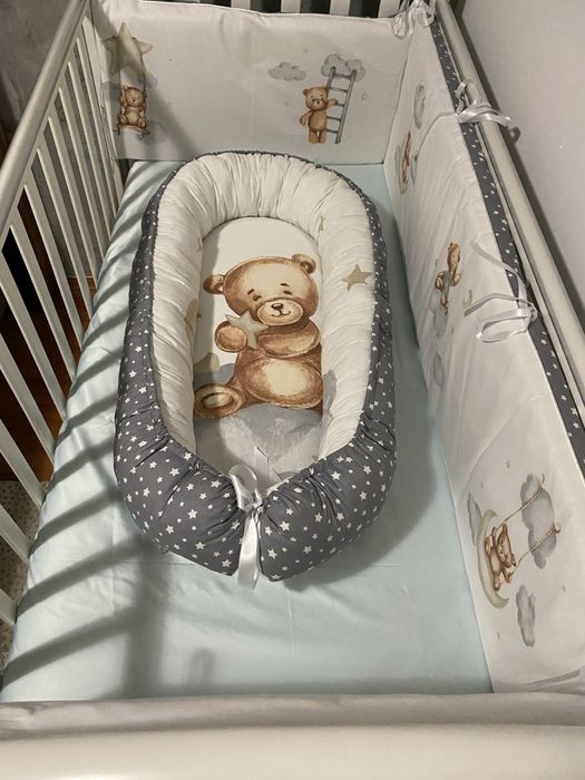 Pali Moon Бебешко дървено легло и скрин