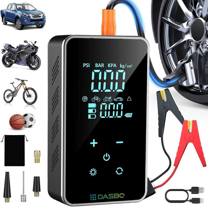 Starter | Compresor auto electric, Pompa 6 in 1 12V,afisaj digital LCD