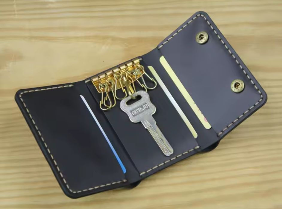 Portofel bărbătesc port-chei piele naturala