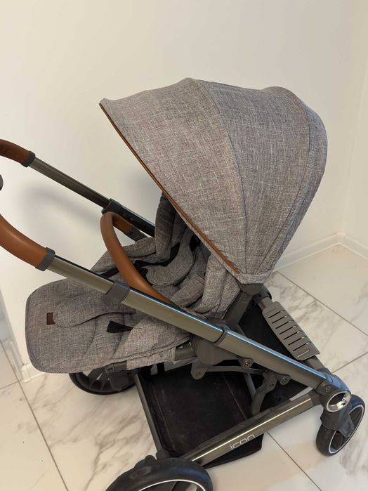 Комбинирана количка CANGAROO Icon 3 в 1, сива