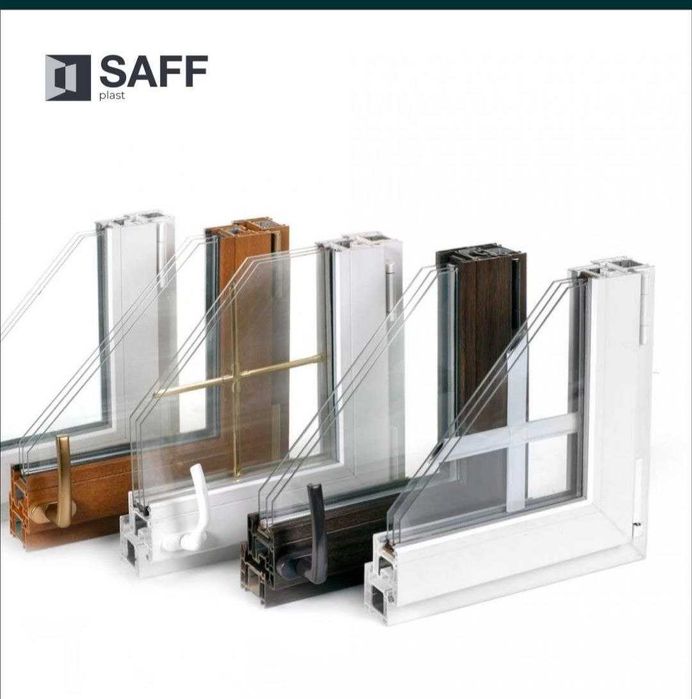Установка окон из профиля ПВХ SAFF PLAST
