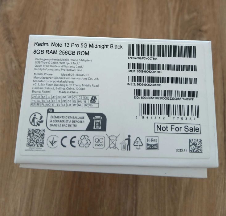 REDMI Note 13 PRO 2г Гаранция