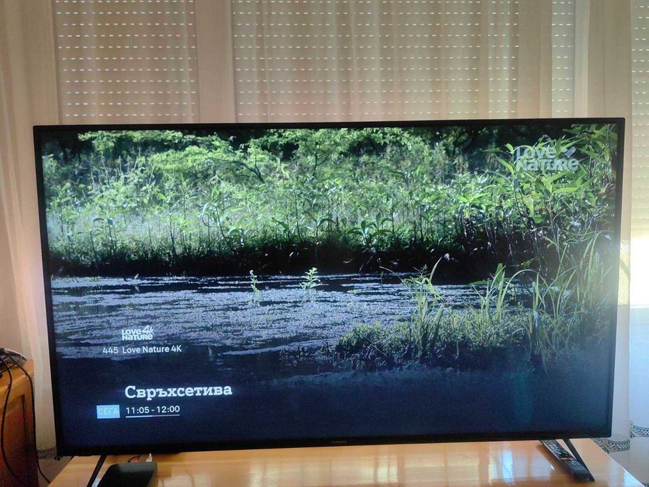 Смарт Телевизор 65" 4K Ultra HD с Android– Като нов!