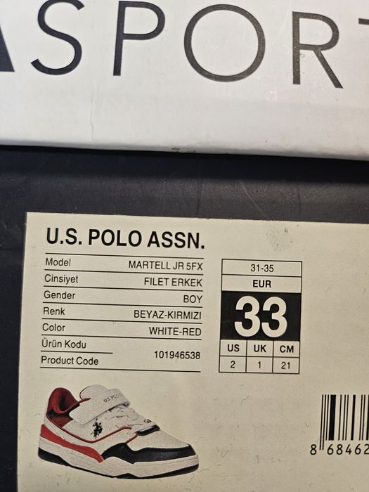 Маратонки U.S. Polo ASSN номер 33