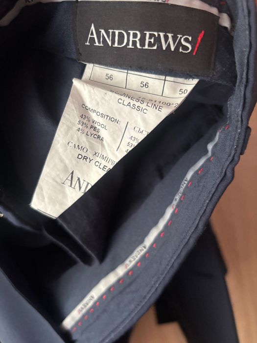 Мъжки костюм Andrews, носен веднъж