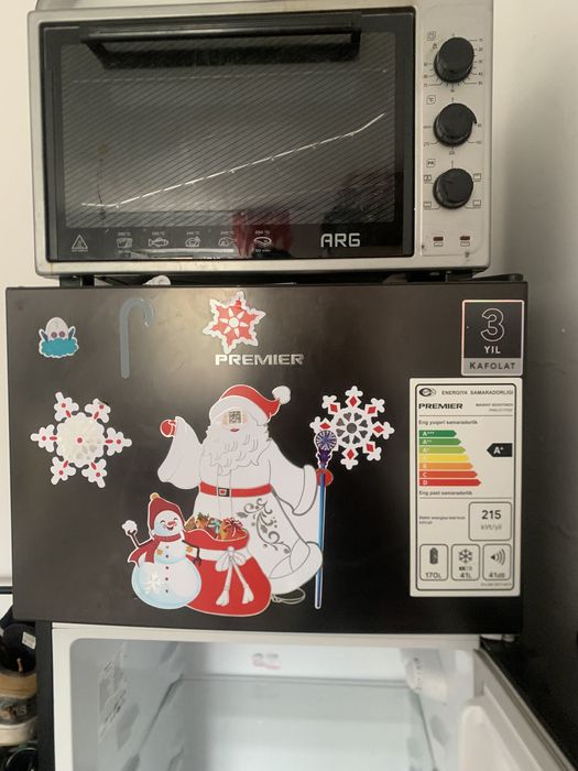 Холодильник вместе с печкой