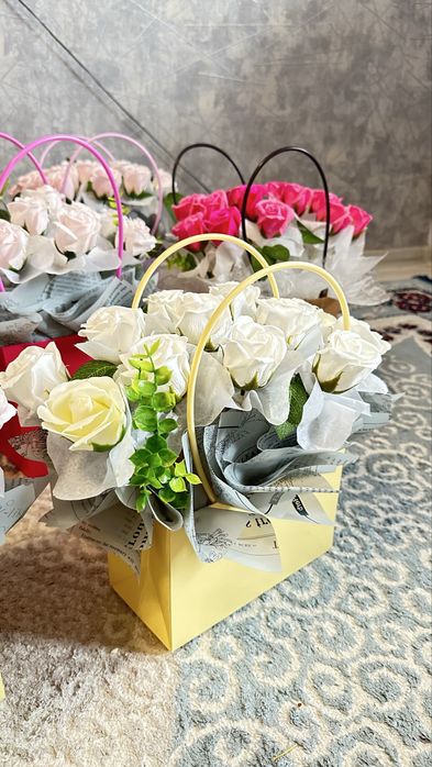 Мыльные розы букет