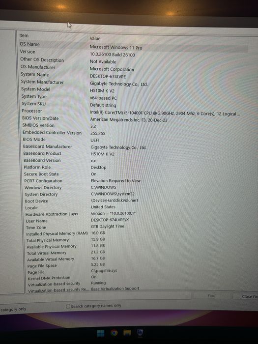 Pc Gaming RTX3060 i5