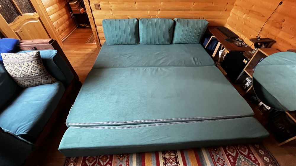 Безкаркасный раскладной диван