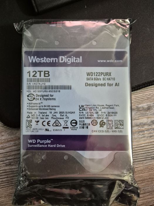 Жесткий диск HDD 12TB Новый Western digital
