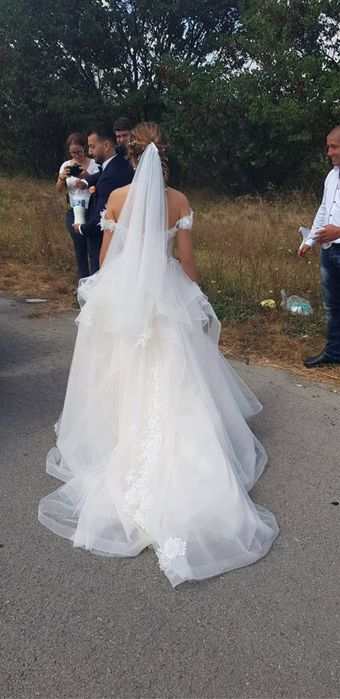 Булчинска рокля. Шита по поръчка приказна булчинска рокля