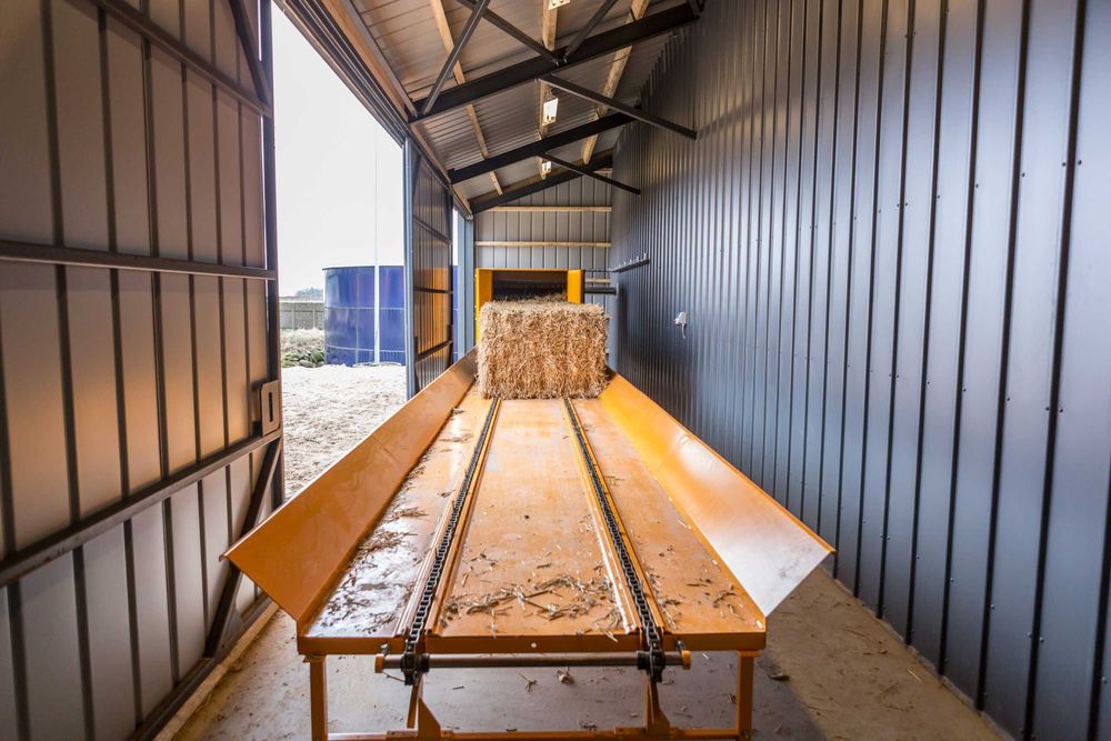 Centrala Termica pe baloti de paie pt sera, ferma pui, uscator cereale