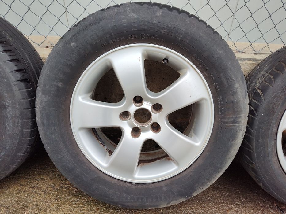 Лети джанти 16" 5х112  с 4 бр. летни гуми за VW, Audi, Skoda