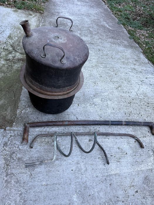 Cazan de cupru cu racitor