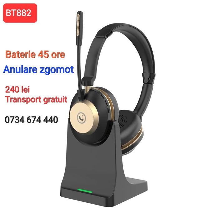 Cască  Call Center diferite modele wireless sau cu fir