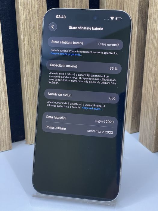 Iphone 15 Pro Max 256Gb 85% baterie Garantie / Factura #60606