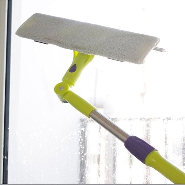 Моп, стъклочистачка с телескопична дръжка, чупеща глава, перяща