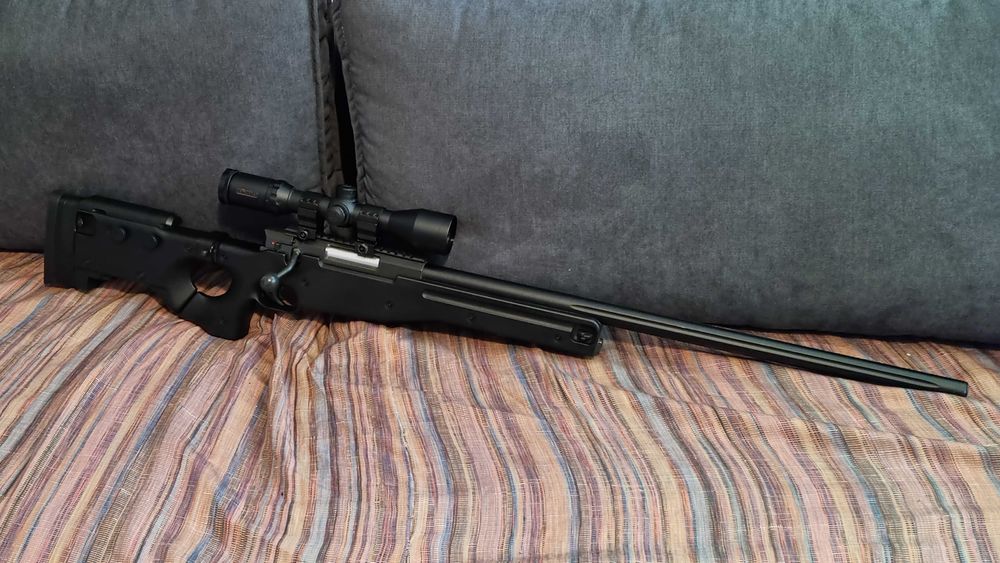 Airsoft Sniper AWP сгъваема + оптика Konus М30 1.5-6x44