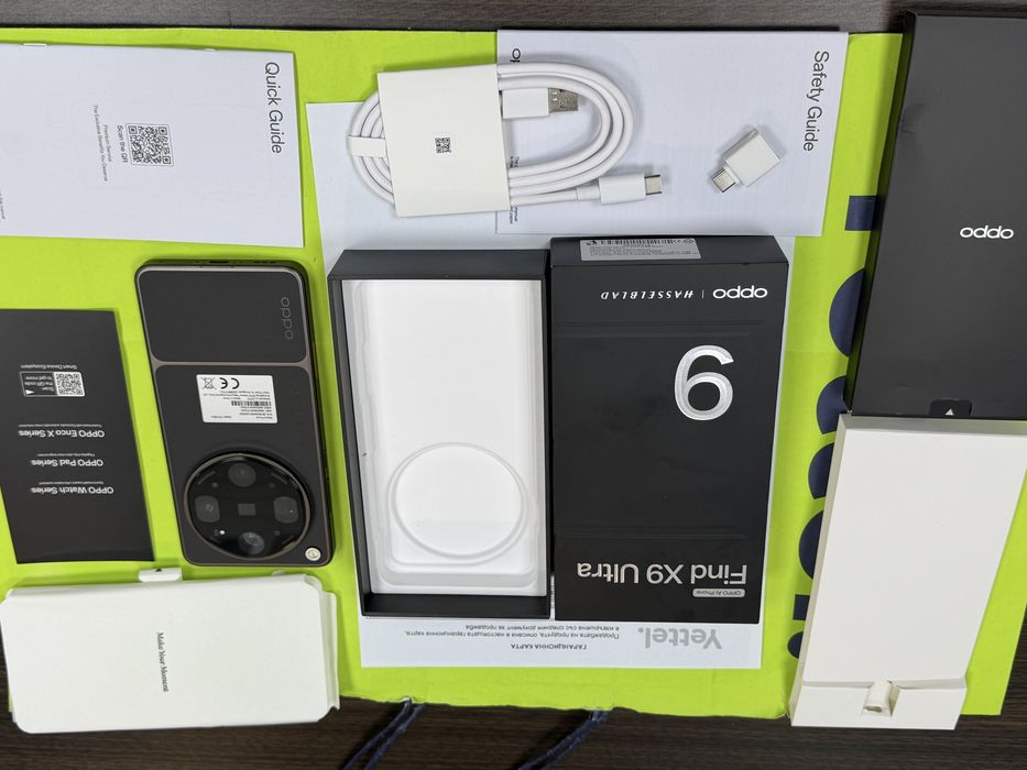 ***КАТО НОВ 512GB Oppo Find X9 Ultra Yettel Гаранция до 2029 г. Black