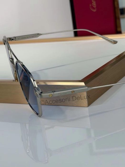 Ochelari de Soare Cartier Polarised CT0610S Noi Full Box  Silver