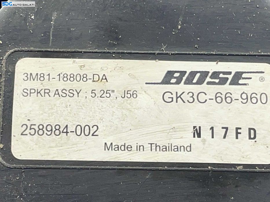 Boxa Difuzor Audio Bose de pe Usa Portiera Spate Mazda 6 2002 - 2008 Cod 3M81-18808-DA GK3C-66-960 [L4322]