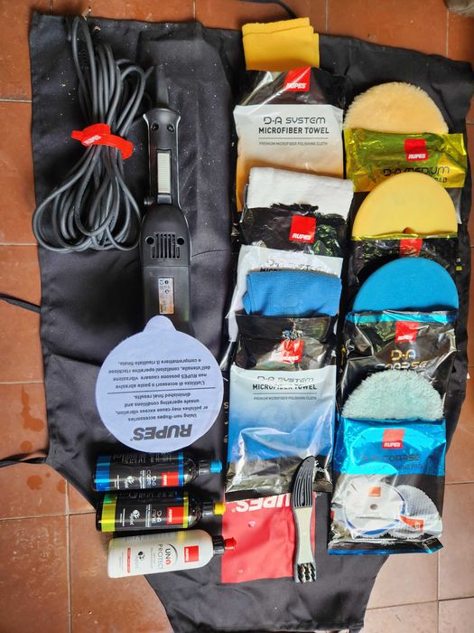 Комплект полираща машина Rupes BigFoot LHR 21MarkIII Random Orbital Polisher Polish Polishing Pads Luxury Kit