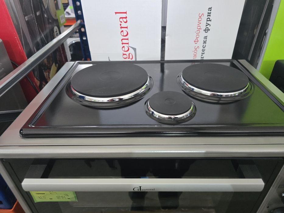 Нова малка готварска печка с вентилатор GL General 50 литра 3 котлона