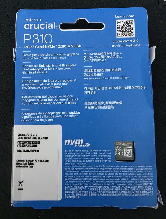 SSD 2 Tb Crucial P310