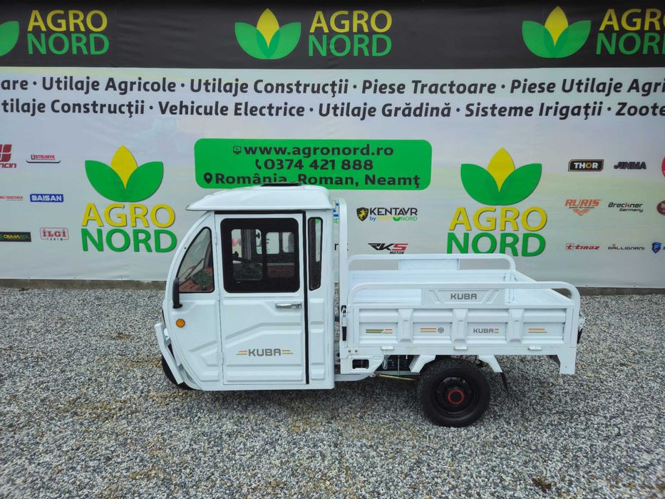 Tricicleta electrica KUBA E-KAMYONET cu cabina 25 KM/H