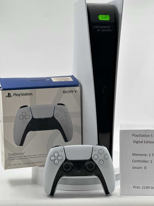 PlayStation 5 Digital Edition 1 Controller Garantie 24 Luni CashBox