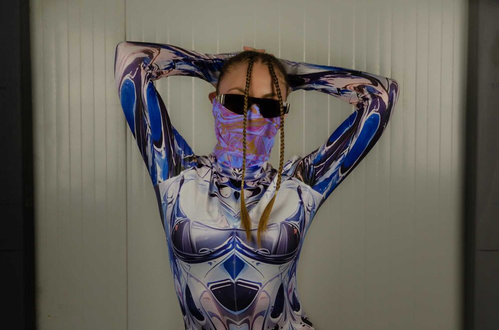 Ефектен дамски Хелоуин костюм Halloween / Rave / Cosplay