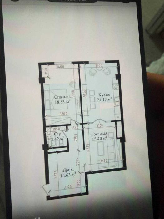 2-х комнатная в ЖК «Mavera Tower» только строиться ID: 6585