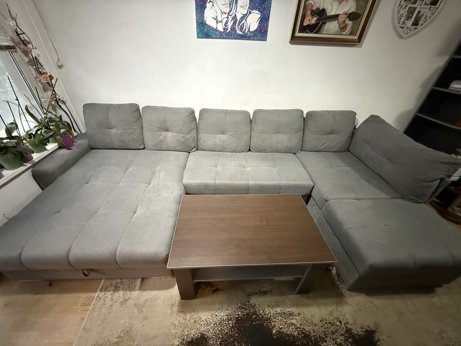 П образен диван с опция сън