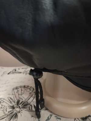 Дамски каскет Естествена кожа Черен