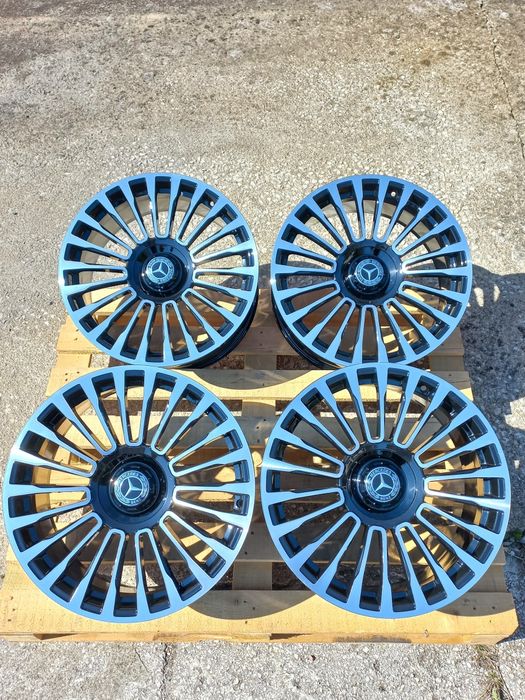 19 Mercedes C E S ML GLC GLE Class 8.5j et35 Black Polish Чисто Нови