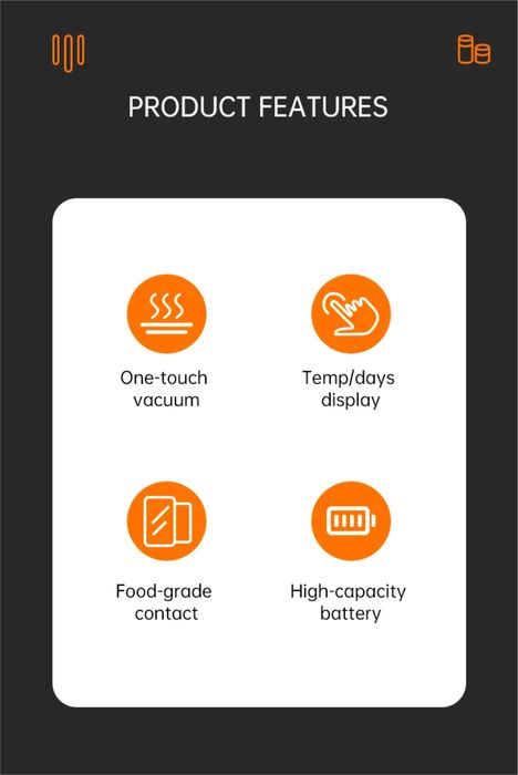 ІКАРЕ Умный вакуумный контейнер для кофе(400 мл)