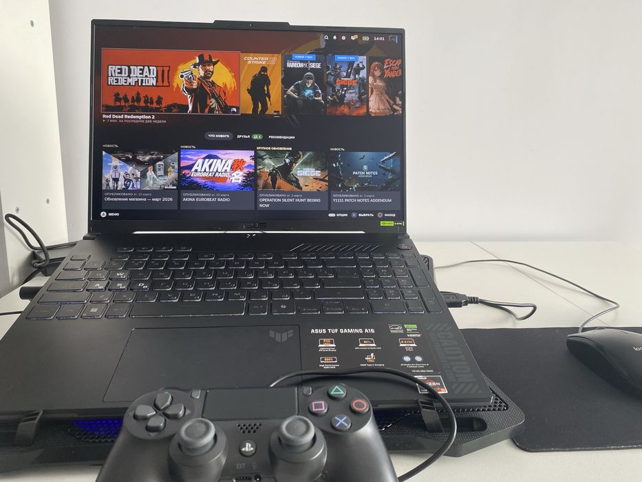 Игровой ноутбук/ASUS TUF GAMING A16/RTX 4050/RYZEN 5 7535HS/16GB/PS4