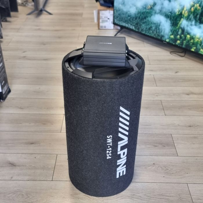 Amanet F28: Subwoofer auto Alpine SWT-12S4+ Statie Alpine MRV-M250