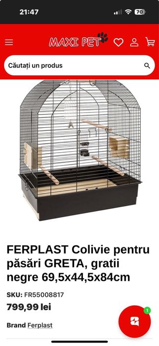 Colivie foarte mare pentru pasari