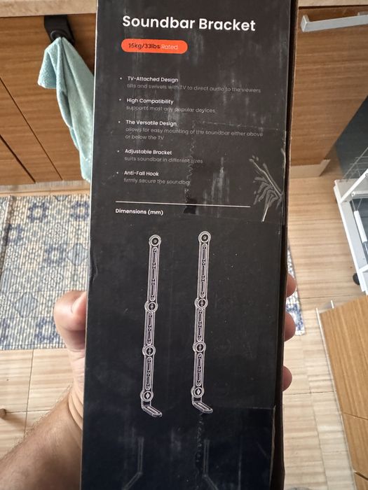 Soundbar bracket стойка за саундбар към стойка за стена