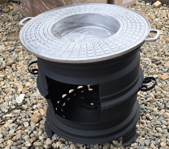 Disc gratar mare din aluminiu, 50 cm diametru