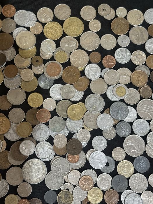 Raritate! Lot Colecție peste 340 Monede Străine | Diverse Țări , Ieșite din Circulație! Factura!