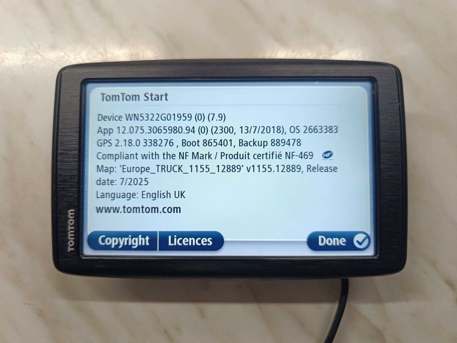 GPS camion TIR Tomtom Start 60 6 inch full Europa Truck 2025