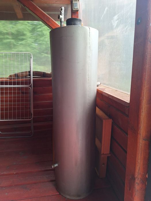 Boiler pe lemne cu cazan