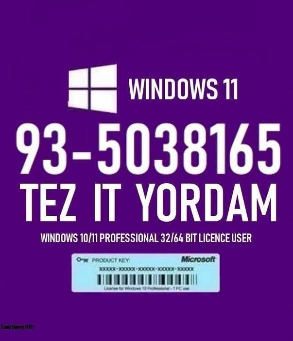 Программист 24 на 7 выезд в любую точку Ташкента в течении 30 минут