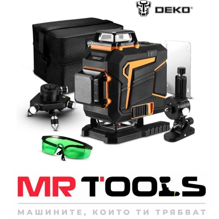 Лазерен Нивелир Deko DKLL16PS1 / 4D
