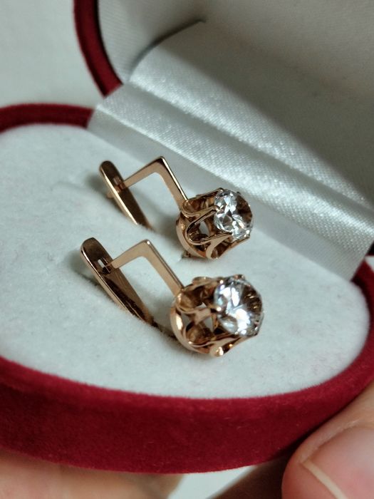 Советские серьги 583 пробы
