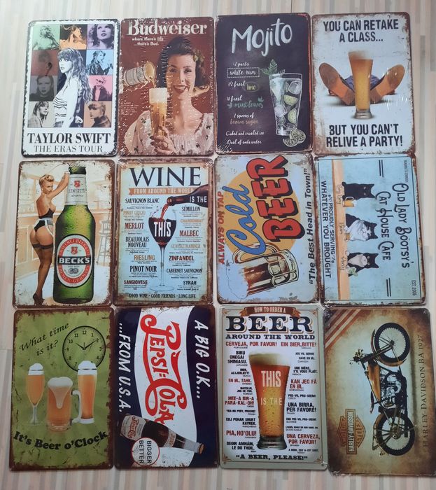 Метални ретро табели за декорация